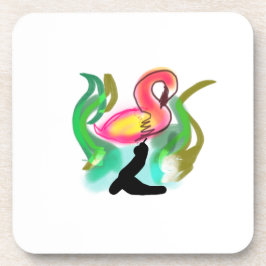 Porta-copo pink flamingo summer flame 