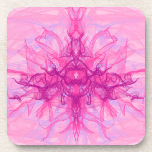 Porta-copo PINK SMOKE - Arte Fractal Moderna e abstrato -