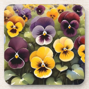 Porta-copo Pintura a aquarela e púrpura