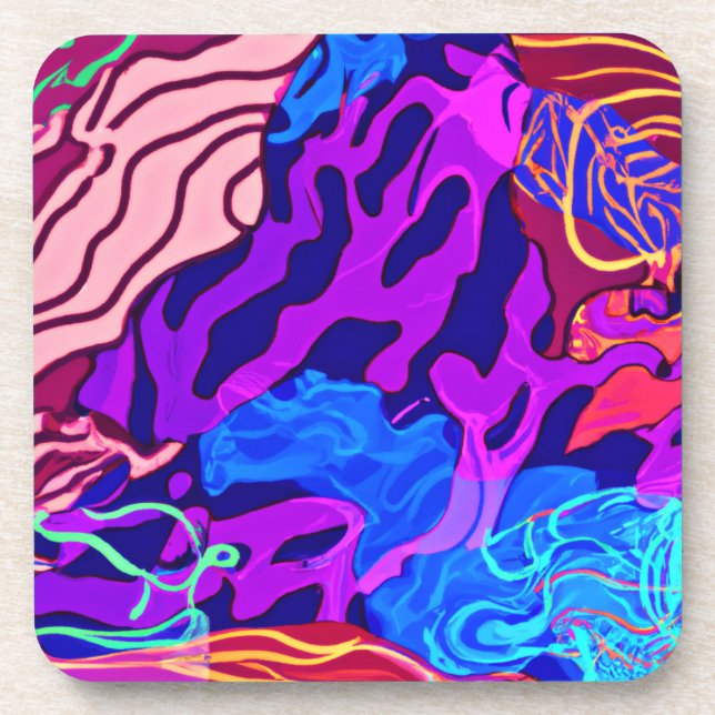 Porta-copo Pintura da Natureza do Oceano. Comprar Agora (Frente)