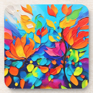 Porta-copo Pintura da Sinfonia Floral Vibrante