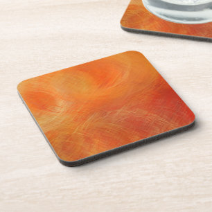 Porta-copo Pintura de Abstrato cor laranja