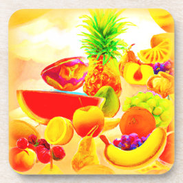 Porta-copo Pintura de Frutas Tropicais exótica. Compre agora