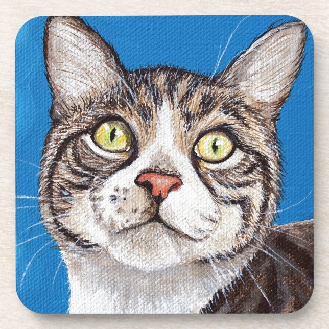 Porta-copo Pintura de Gato de Guias (Frente)