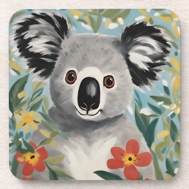 Porta-copo Pintura de Koala (Frente)