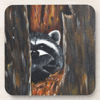 Porta-copo Pintura de Mãe e Bebê Guaxinim