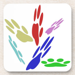 Porta-copo Pintura De Pata De Cachorro Com Bolinhas