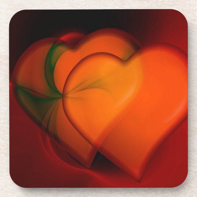 Porta-copo Pintura do coração (Frente)