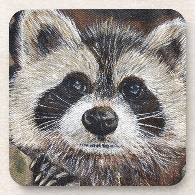Porta-copo Pintura do Raccoon (Frente)