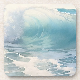 Porta-copo Pintura do tema das ondas de praia