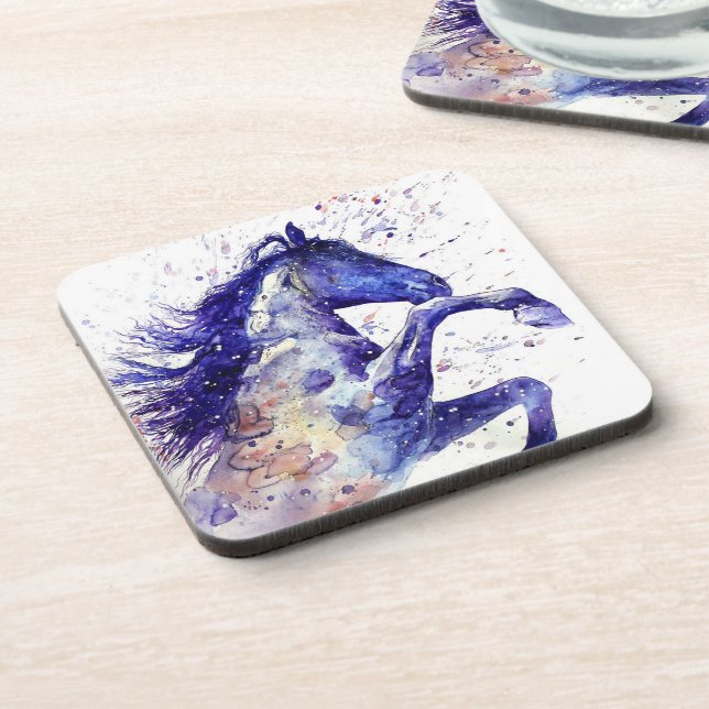 Porta-copo Pintura em Forma de Aquarela Artística (Left Side)