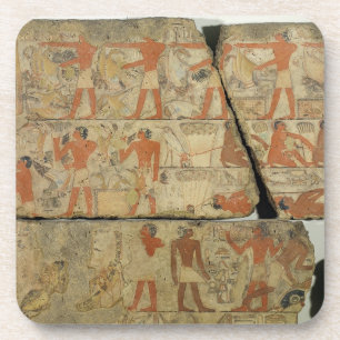 Porta-copo Pinturas do túmulo de Metjetji, de Saqqara,
