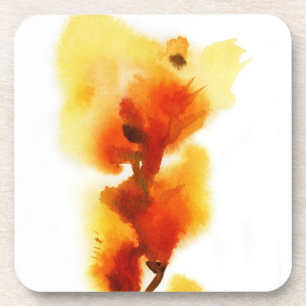 Porta-copo Pinturas florais abstratas 2 da aguarela