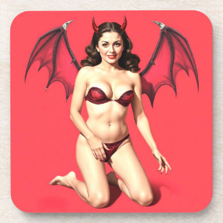 PORTA-COPO PINUP BRUNETTE DEVIL