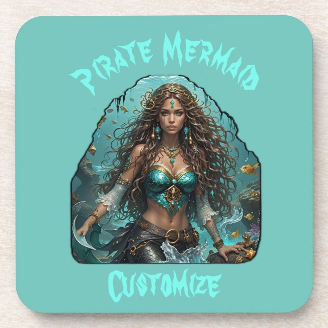 Porta-copo Pirata - Sereia Lady Thunder_Cove (Frente)