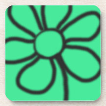 Pires de Flores Pop Art (Verde)