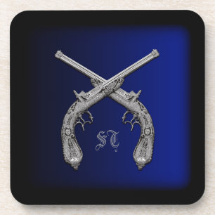 Porta-copo Pistolas cruzadas Portas copos quadradas personali