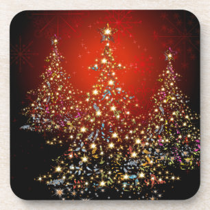 Porta-copo PixDezines Árvore de Natal Whimpsy+flocos de neve