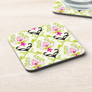 Porta-copo PixDezines Chantal Damask/cor personalizada