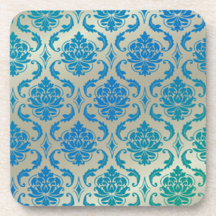 Porta-copo PixDezines Vendome Damask/cor de fundo DIY