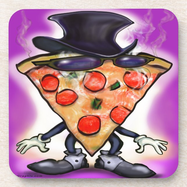 Porta-copo Pizza clássica (Frente)