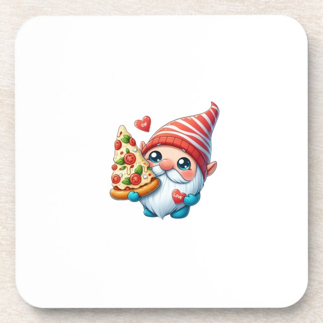 Porta-copo Pizza Gnome Delight (Frente)