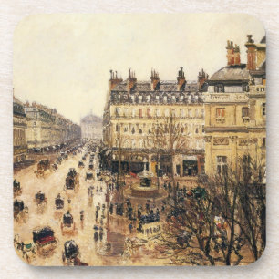 Porta-copo Place du Théâtre Français, Paris Chuva de Pissarro