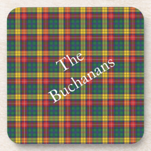 Porta-copo Plaid Tartan Padrão Personalizado do Clã Buchanan