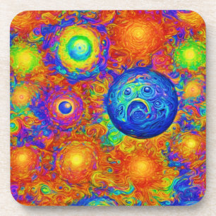 Porta-copo Planetas Tristes e Coloridos Assustadores