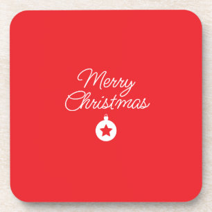 Porta-copo Planície Minimalista Única Clássica de Feliz Natal