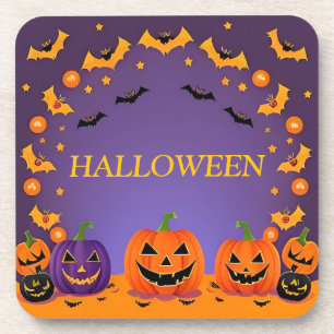 Porta-copo Plano de fundo festivo de Halloween