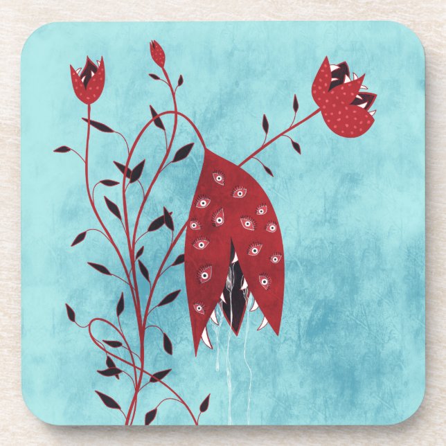 Porta-copo Planta Carnívora Horror Art (Frente)