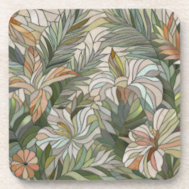 Porta-copo Plantas tropicais Arte Digital do Mosaico