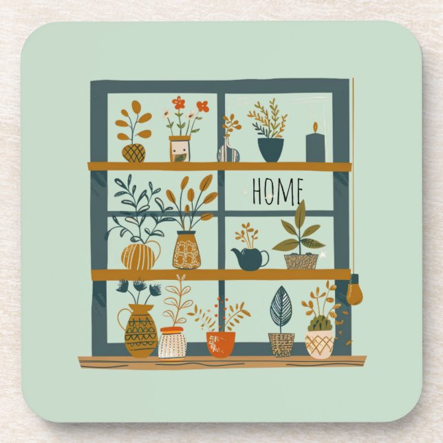 Porta-copo Plantas Vedadas Em Enchimento De Janelas (Frente)