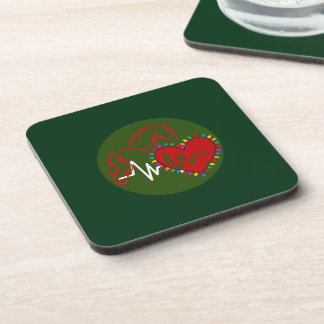 Porta-copo Plastic Coaster Christmas Logo