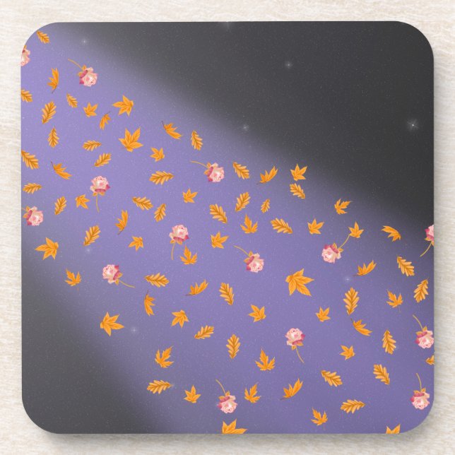 Porta-copo Plástico de Céu Noturno de Outono (Frente)