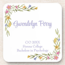 Porta-copo Plástico de Formandos de Boho Floral