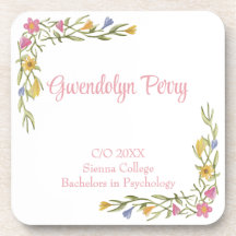 Plástico de Formandos de Boho Floral