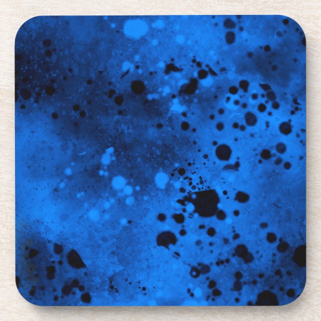 Porta-copo Plástico de pintura azul retrorreflector (Frente)