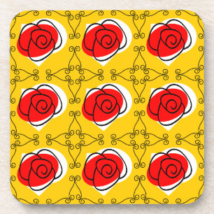 Porta-copo Plástico de várias portas copos Rosas espanhol