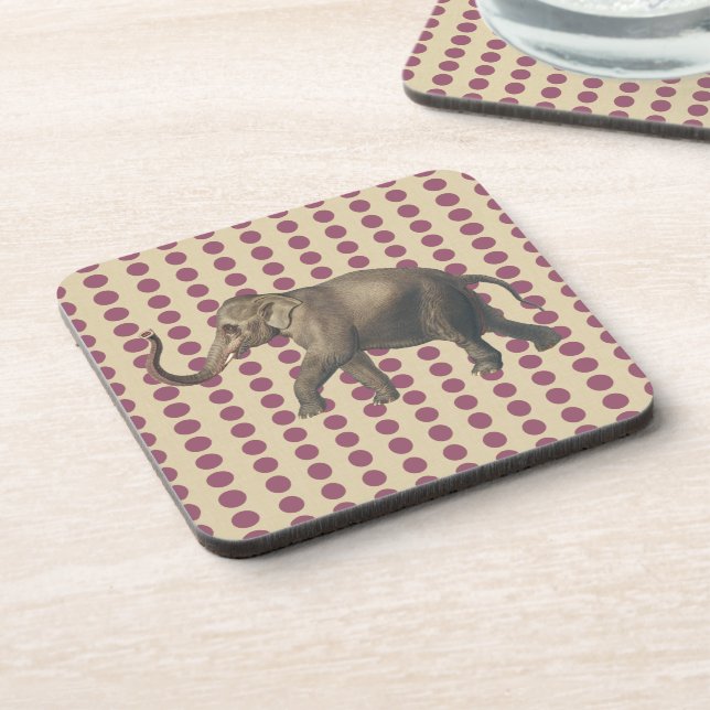 Porta-copo Plum Spice Moods Dots com Elefante (Left Side)