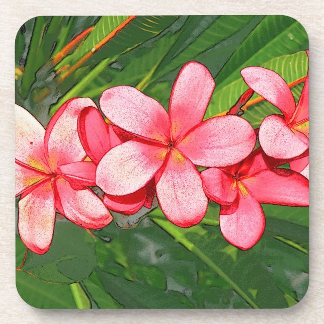 Porta-copo Plumeria (Frente)
