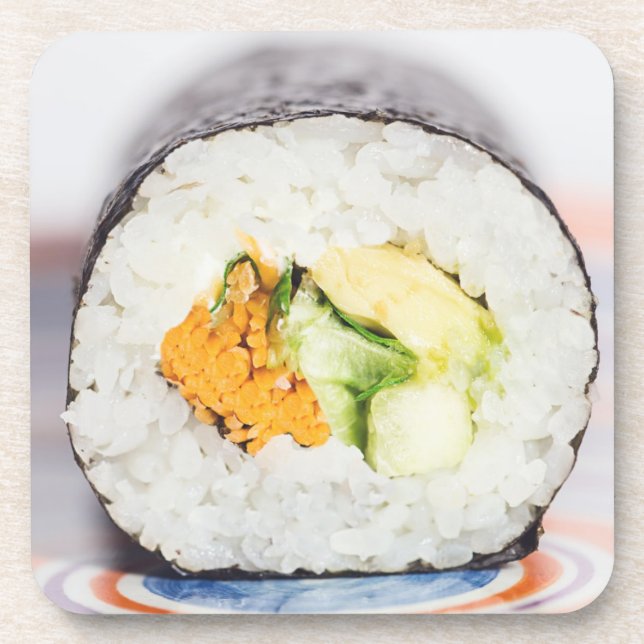 Porta-copo Pó de sushi Peixe e arroz (Frente)
