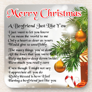 Porta-copo Poema do namorado - design do Natal