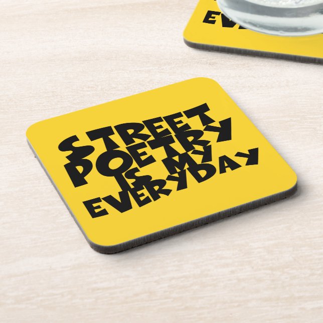 Porta-copo Poesia Da Rua É Meu Dia A Dia (Left Side)