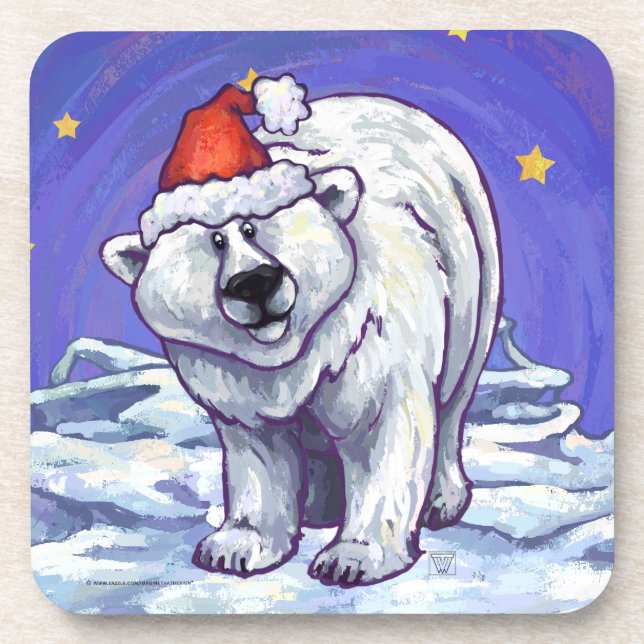 Porta-copo Polar Bear Natal (Frente)