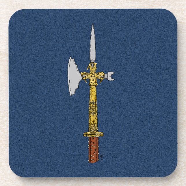 Porta-copo Poleaxe de Edward IV (Frente)
