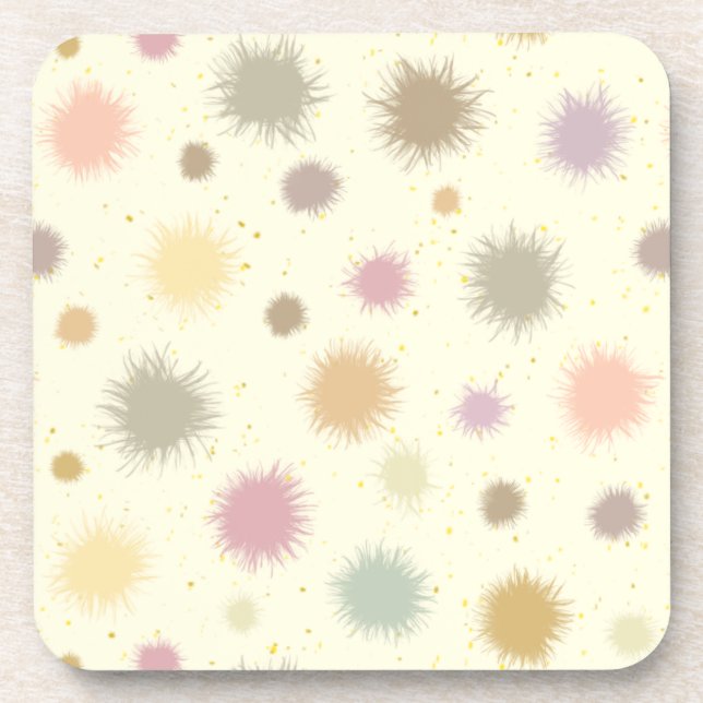 Porta-copo Pólen do Partido Pastel - padrão uniforme. (Frente)