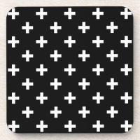 Polka branca cruza a preto