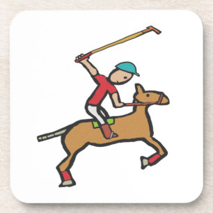 Porta-copo Polo Playing Horse e Rider